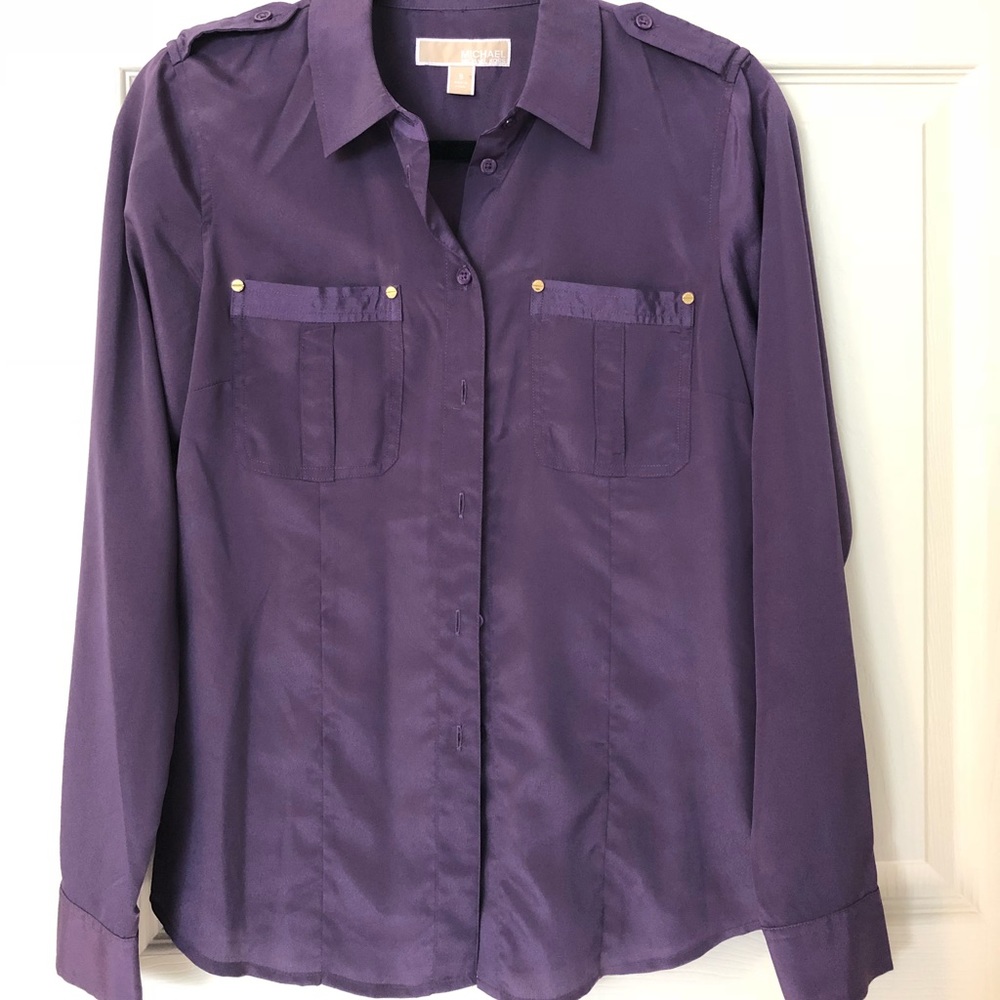 Michael Kors Purple button down